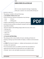 Introduction To Autocad: Auto Cad