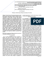 Physico-Chemical Analysis of Ground Water A Review: Ntroduction