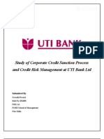 Study of Corporate Credit Sanction Process and Credit Risk Management at UTI Bank LTD