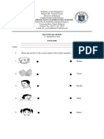 2nd QUARTER First Summative Test