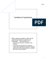 Lec 4 Variables and Hypotheses