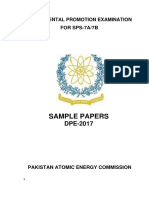 Sample Papers DPE 2017