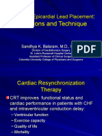 Cardiac Resynchronization Therapy, Robotic LV Epicardial Lead Placement: Indications and Technique