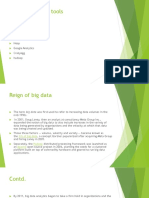 Various Big Data Tools