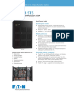 Datasheet Eaton 93 STS - Static Transfer Switch