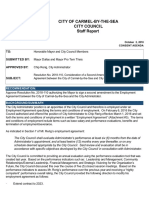 Second Amendment Employment Agreement Between City & Rerig10!02!18