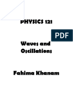 PHY 121 - Waves - Fahima Khanam - 2