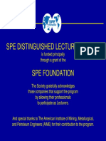 Spe Distinguished Lecturer Series