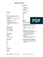 Answer Key: Progress Tests (A) : Unit 2