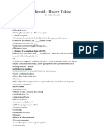 Thyroid - History Taking: 1. Patient Details