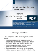 Principles of Information Security, Fifth Edition: Security Technology: Firewalls and Vpns