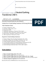 Calculate Size of Neutral Earthing Transformer (NET) - Electrical Notes & Articles