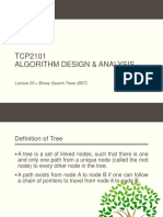 TCP2101 Algorithm Design & Analysis: - Binary Search Trees (BST)