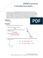 Activity 2.1.4 Calculating Force Vectors Answer Key: 5 sin 30 right 2.5 = = װ