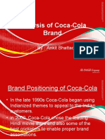 Analysis of Coca-Cola Brand: By: Ankit Bhattacharyya