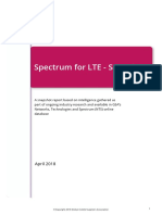 GSA Spectrum For LTE Snapshot