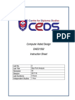 Computer Aided Design DAE21502 Instruction Sheet: Lab No. Lab Title Semester Session Lab Durations Independent Studies