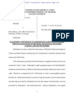 Common Cause Georgia v. Kemp - OPPOSITION TO DEFENDANT'S MOTION TO STRIKE