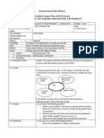 Instructional Plan (Iplan) Detailed Lesson Plan (DLP) Format Identifying The Inquiry and Stating The Problem