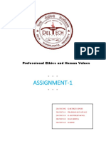 Assignment-1: Professional Ethics and Human Values