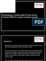 Developing A London-Wide Private Sector Scheme (PSS) For Single Homeless People