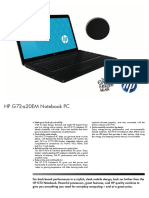 HP G72-a20EM Notebook PC