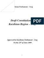 Kurdistan Draft Constitution 2009