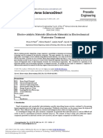 Electro-Catalytic Materials (Electrode Materials) in Electrochemical Wastewater Treatment