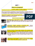 Unit 1: What Is A Computer?