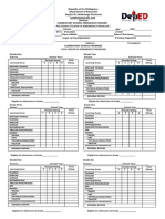 Deped Form 137-E: Edukasyon Sa Pagpapakatao Edukasyon Sa Pagpapakatao