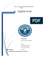 English Work: Universidad Catolica Redemptoris Mater Unica