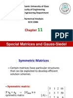 Special Matrices and Gauss-Siedel