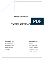 Cyber Offences: A Project Report On