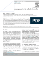 Obstetric Anesthesia Management of The Patient With Cardiac Disease