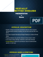 Sexually Transmitted Diseases: Presentation