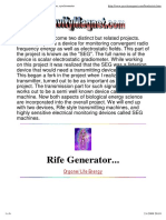 Rife Machine, Cancer, Electro-Medicine, Orgone, Synchrometer PDF