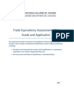 Trade-Equivalency Assessment Application and Guide-Package 2018-V1.2