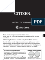 Manual Citizen Eco-Drive Titanium CA0024-55A