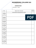 Aditya Engineering College (A) : Lesson Plan