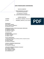 Proposed Committee - 1st Division Stakeholders Convergence