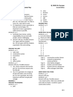 Reading and Writing 1 Q: Skills For Success Unit 1 Student Book Answer Key