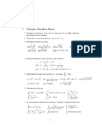 CQF January 2014 Maths Primer Calculus Exercises