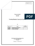 Vertical Bucket Conveyor System: Project Proposal ME3200