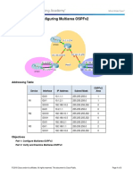 9.2.2.6 Packet Tracer - Configuring Multiarea OSPFv2 Instructions