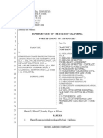 California Complaint for Wrongful Foreclosure, Fraud, 17200 Violations, Violation of California Civil Code Section 2924j and 2924k, Violation of Rosenthal Fair Debt Collection Act, Negligence and Conversiont Form