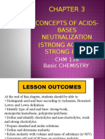 Chapter 3 - Concept of Acid-Base Neutralisation