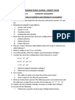 Chemistry Class 11 Assignment