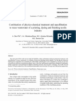 Combination of Physico-Chemical Treatment and Nanofiltration To Reuse Wastewater of A Printing, Dyeing and Finishing Textile Industry