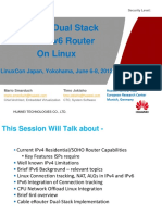 Building Dual Stack Ipv4 / Ipv6 Router On Linux: Linuxcon Japan, Yokohama, June 6-8, 2012