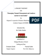 A Project Report ON: "Managing Channel Management and Analyzes Market at Rural India"